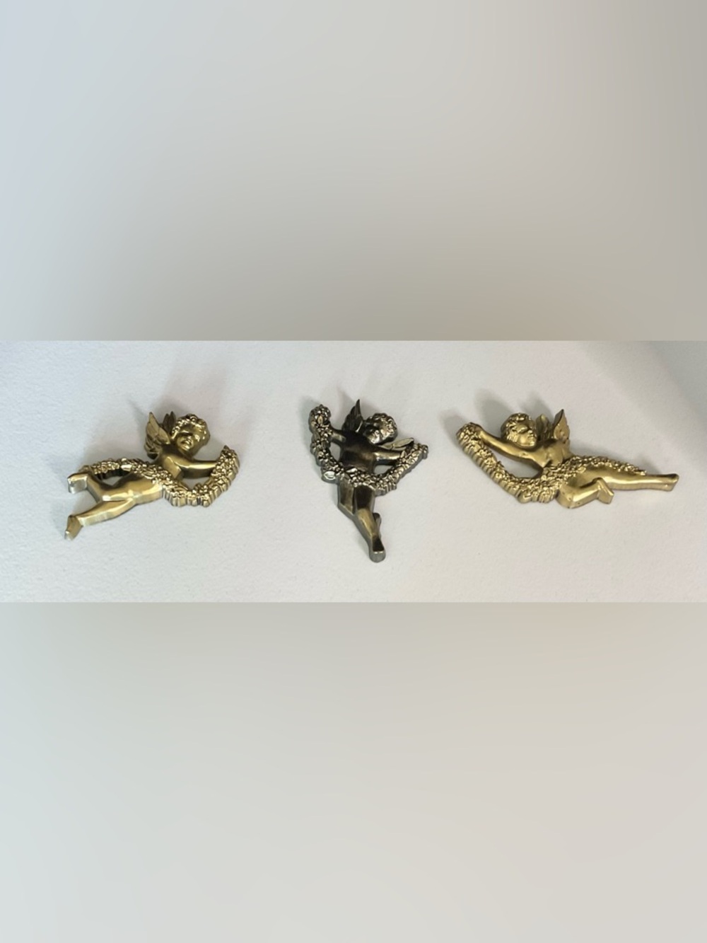 SET OF 3 VTG. SYROCO CHERUB ANGEL WALL DECOR